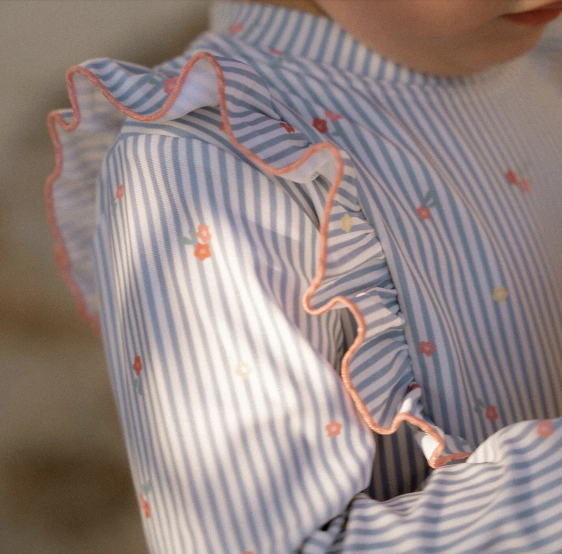  Camisola Manga Comprida Sunny Flowers Blue - Little Dutch 