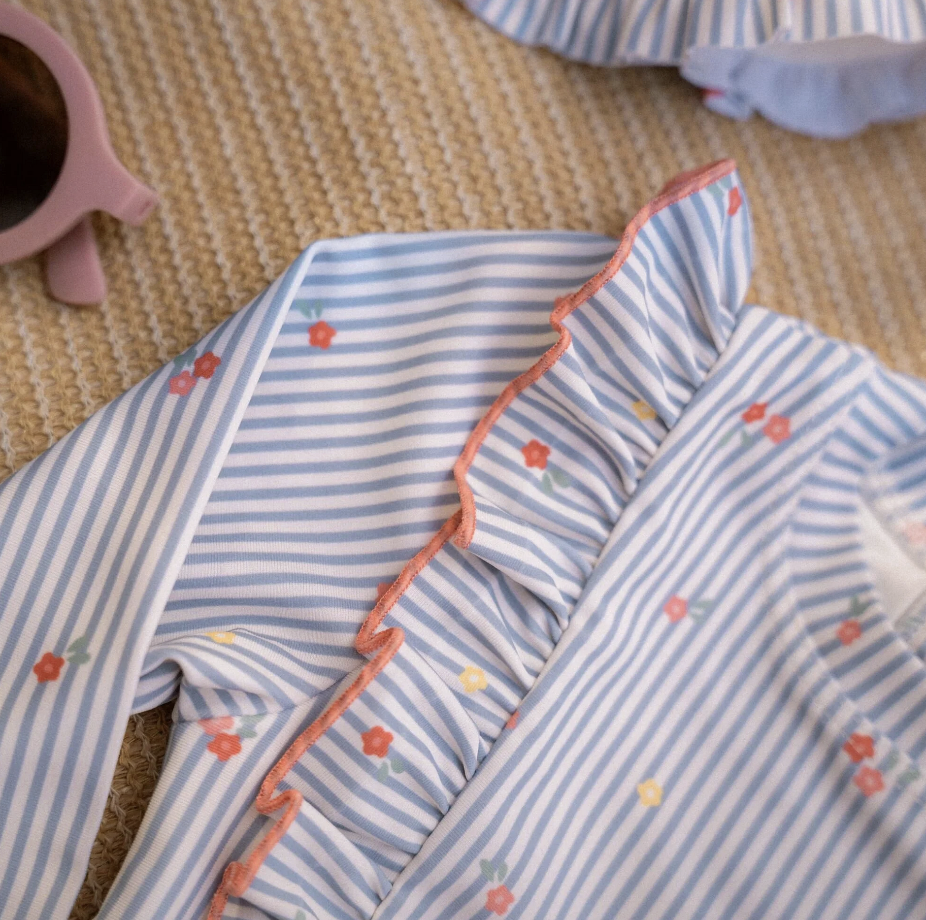  Camisola Manga Comprida Sunny Flowers Blue - Little Dutch 