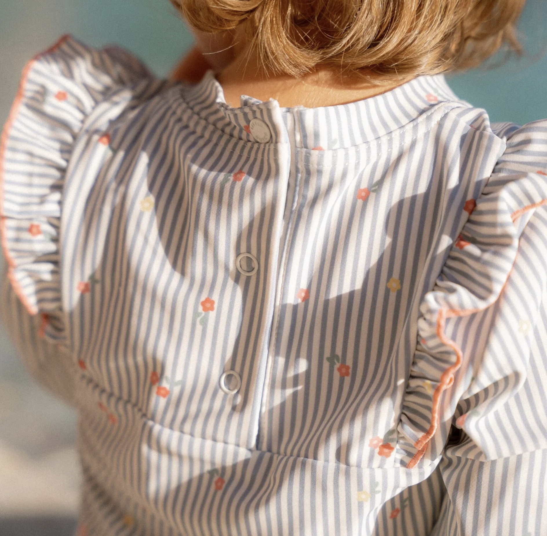  Camisola Manga Comprida Sunny Flowers Blue - Little Dutch 