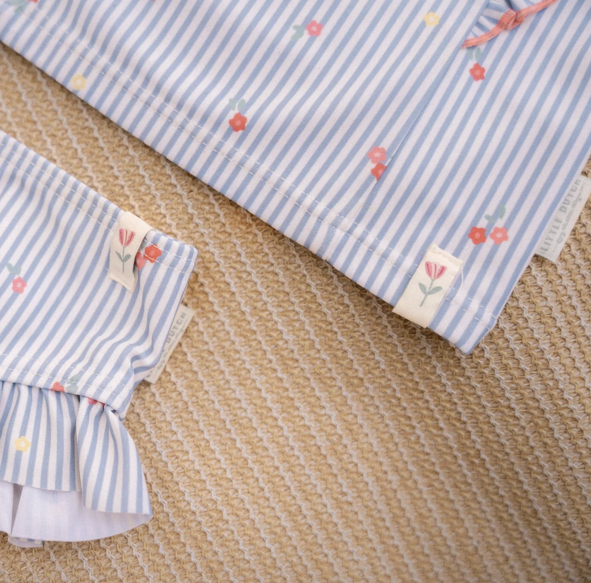  Camisola Manga Comprida Sunny Flowers Blue - Little Dutch 