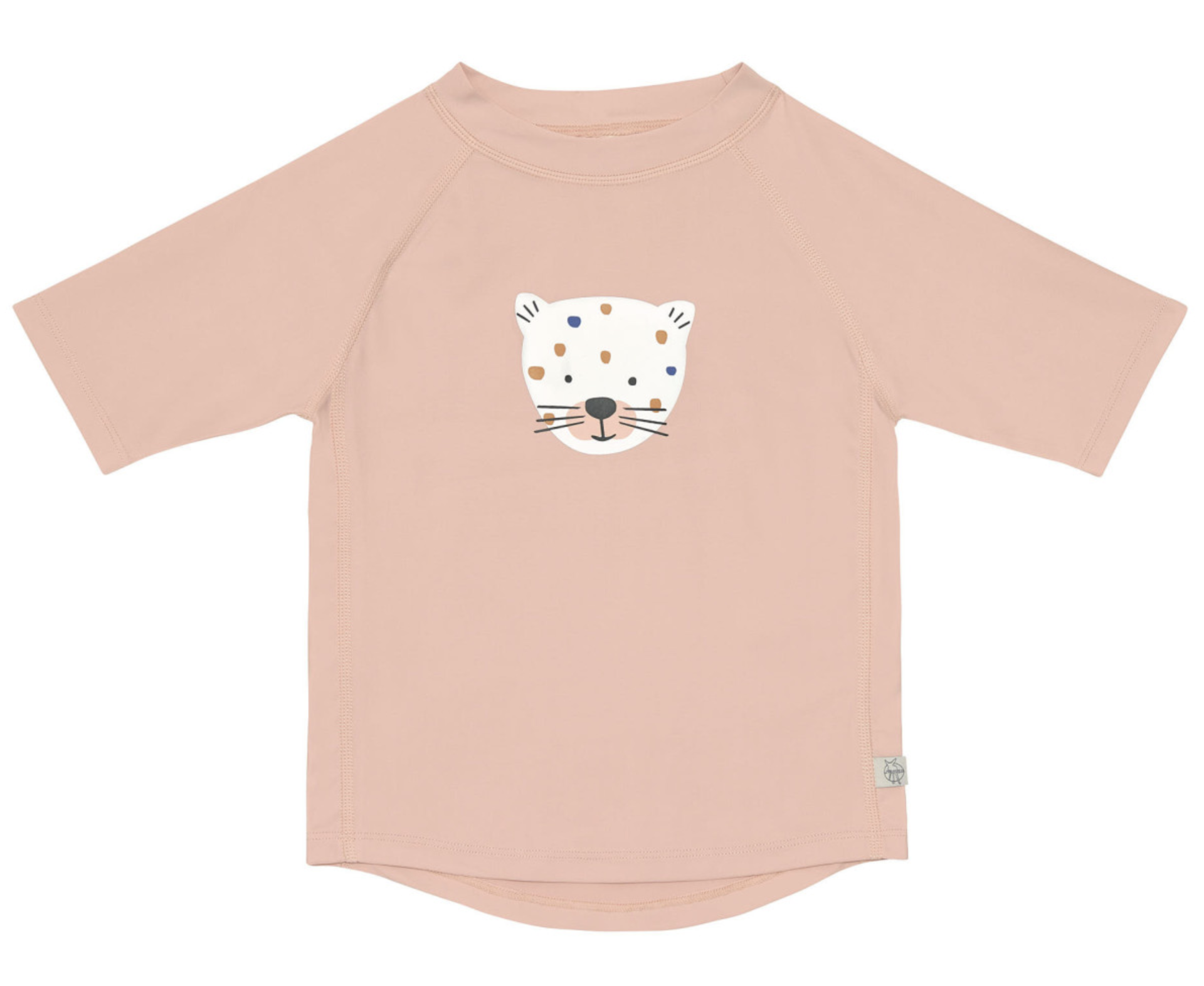  Camisola Manga Curta Proteção UV 60+ Leopard Pink - Lassig 