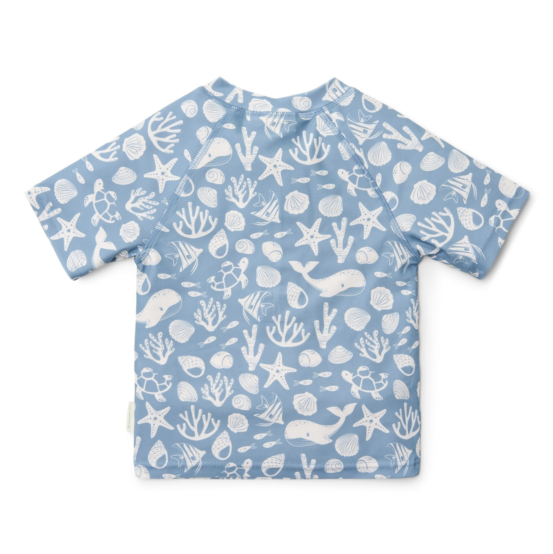  Camisola Manga Curta Sea Life Ocean Blue - Little Dutch 
