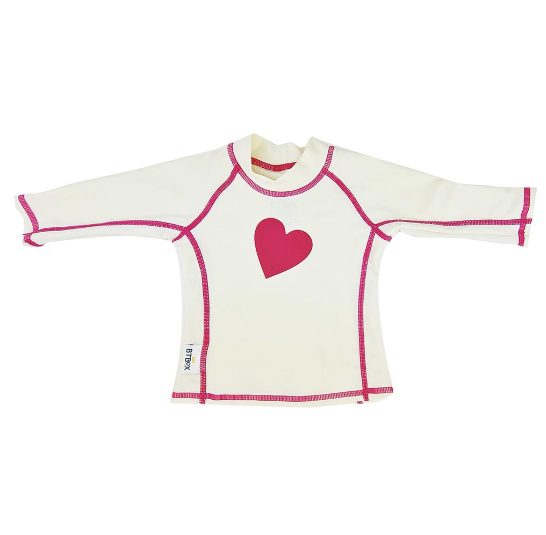  Camisola UPF 50+ com Manga Coração - BtBox 