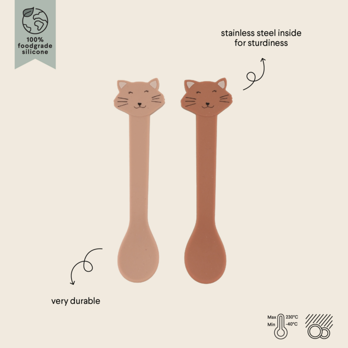  Colher de Silicone Pack 2 Mrs. Cat - Trixie 