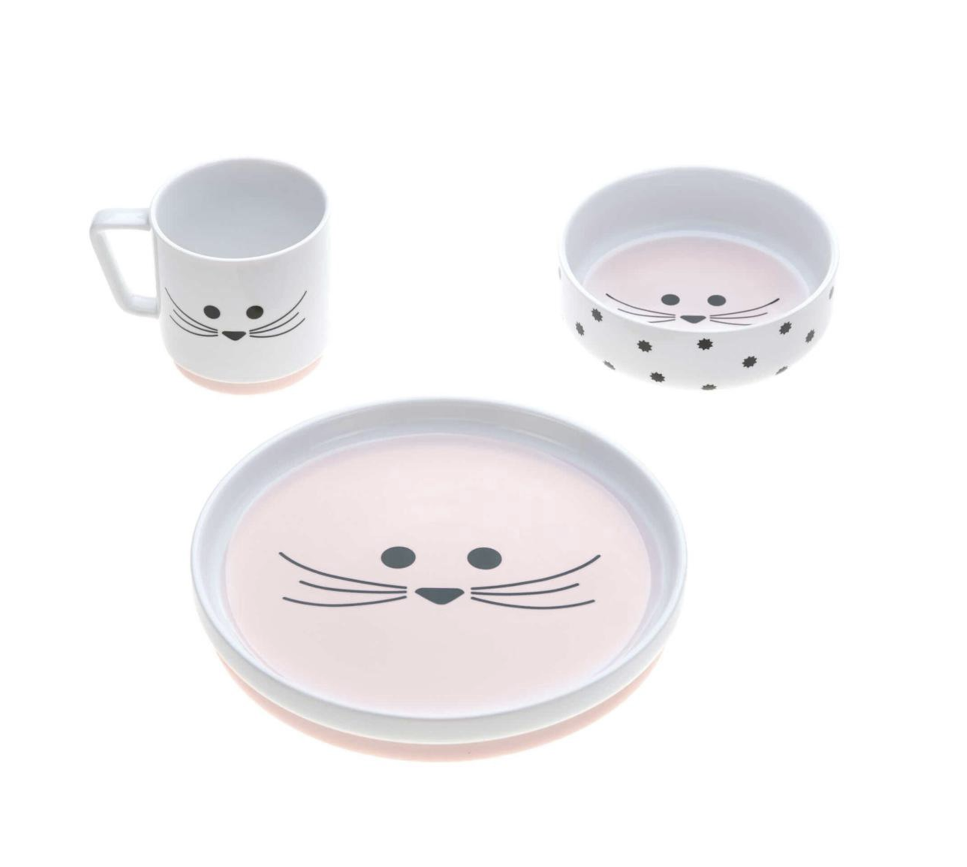  Conjunto de Alimentação em Porcelana Little Chums Mouse- Lassig 