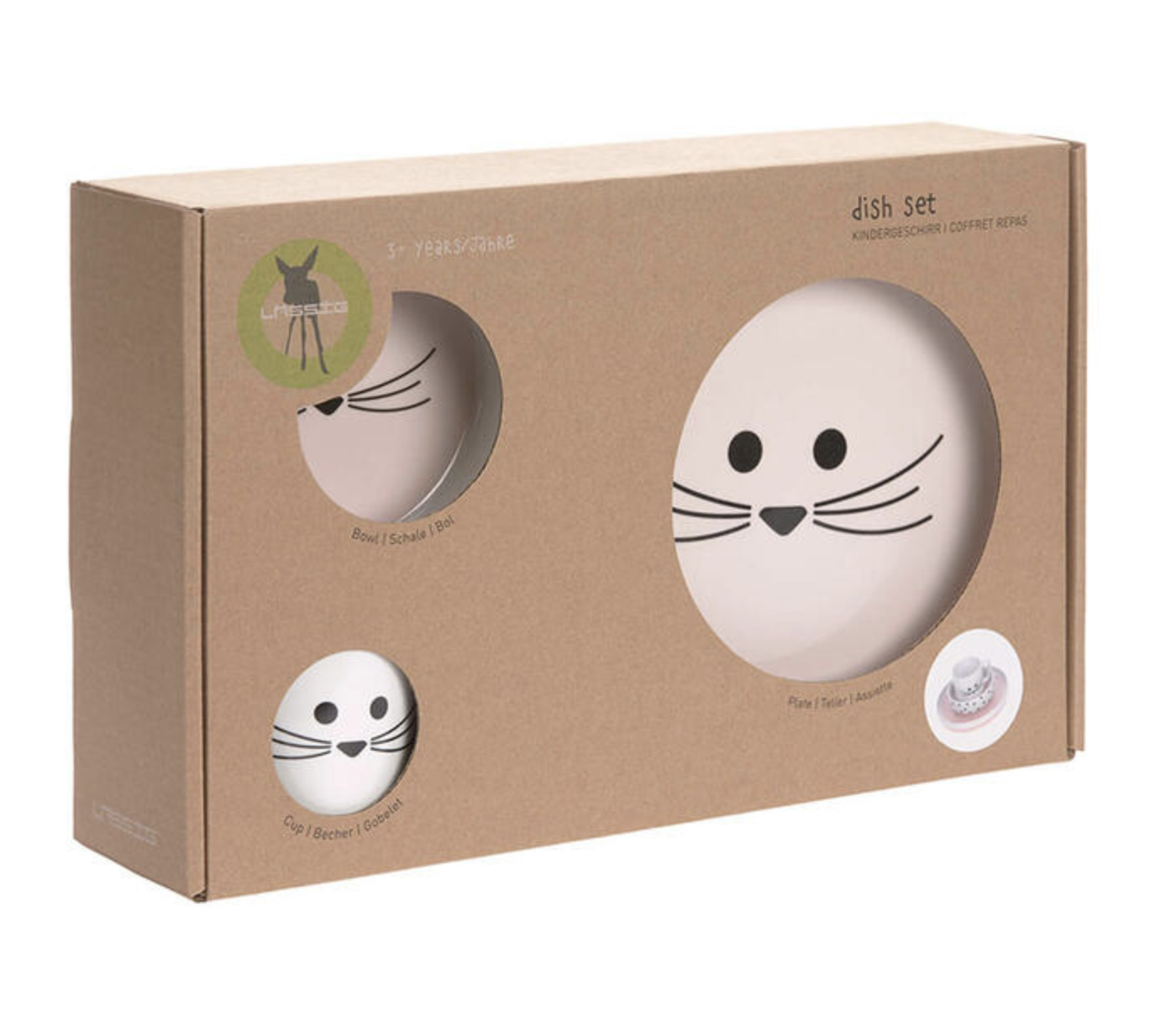  Conjunto de Alimentação em Porcelana Little Chums Mouse- Lassig 