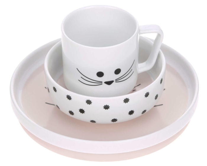  Conjunto de Alimentação em Porcelana Little Chums Mouse- Lassig 
