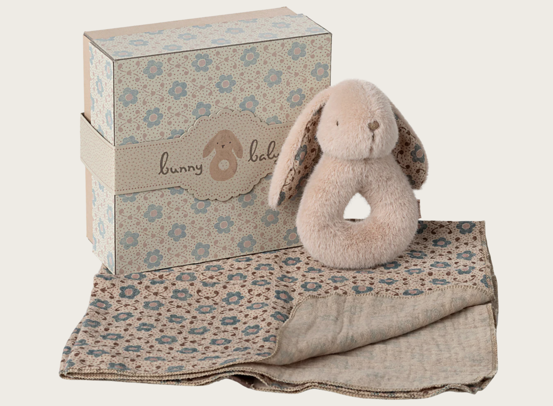  Conjunto de Coelhos com Guizos Rosa Pastel - Maileg 