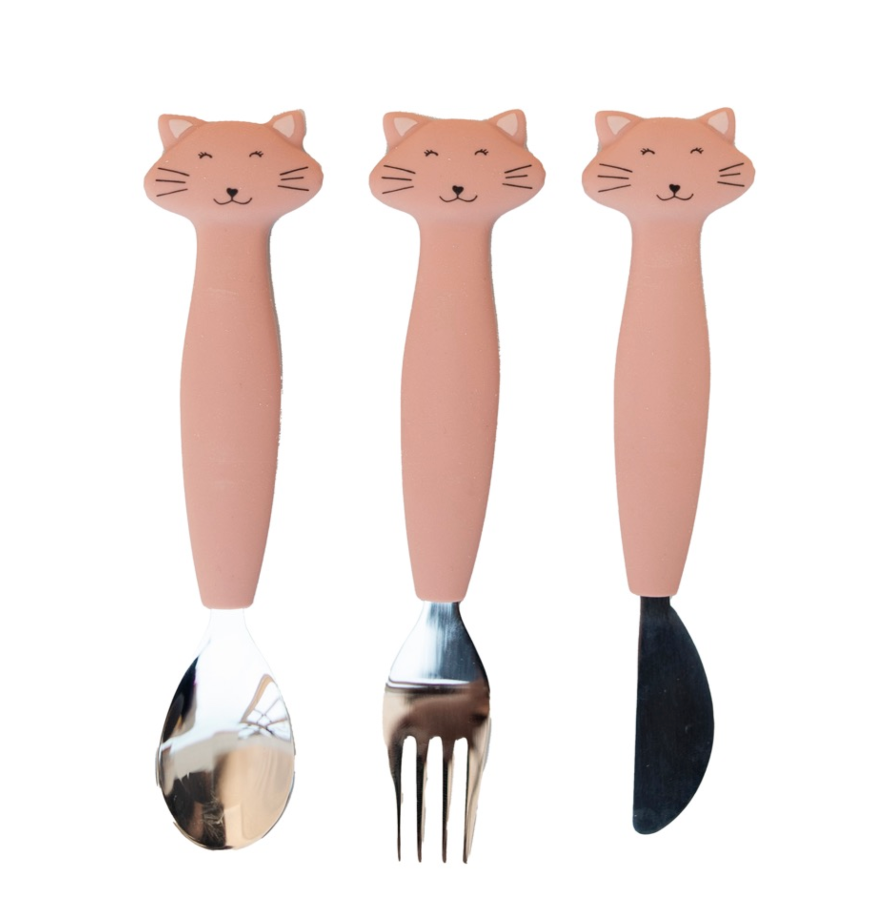  Conjunto de Talheres em Silicone Mrs. Cat - Trixie 