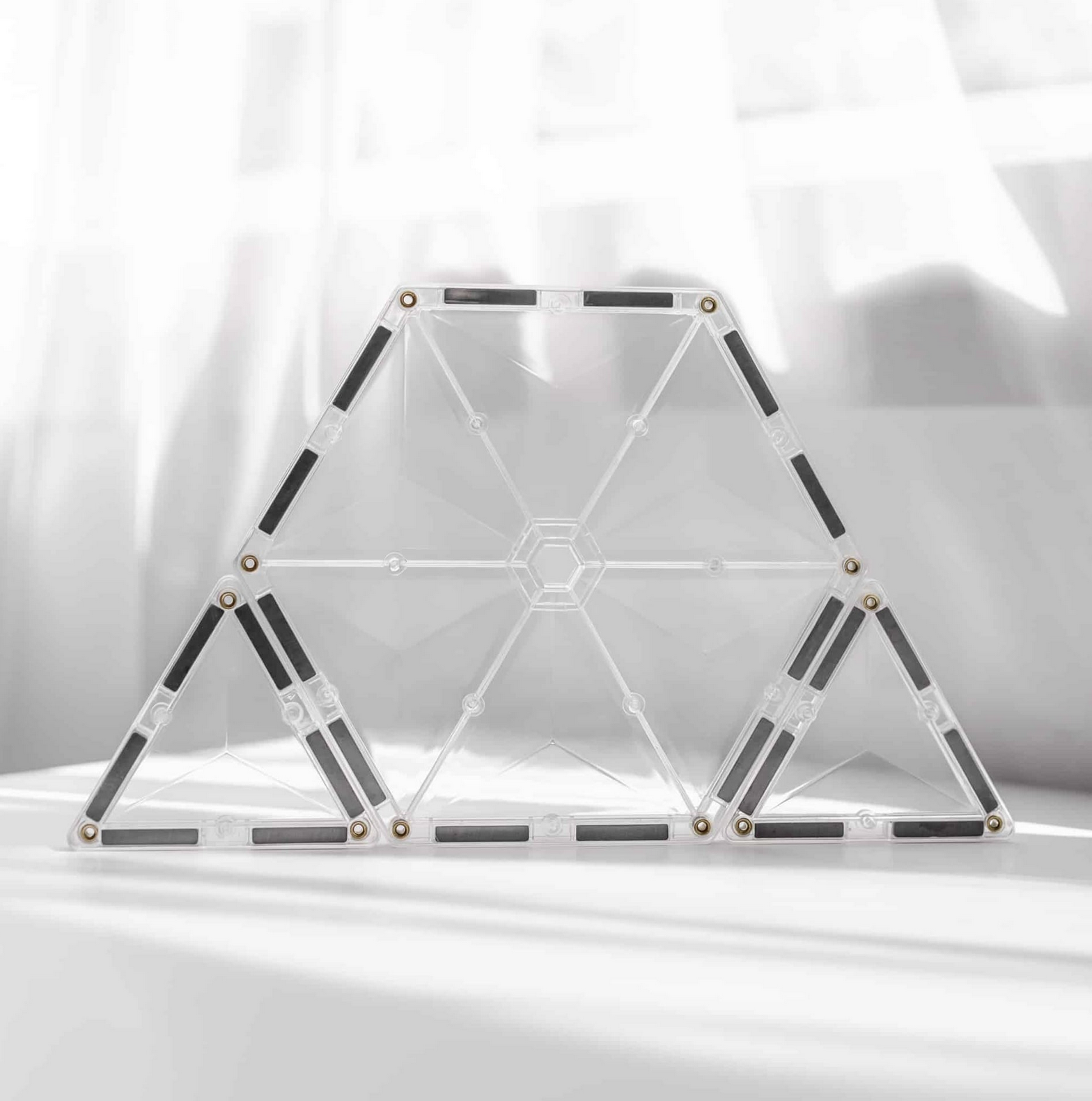  Connetix Clear Starter Pack 34 Peças - Connetix Tiles 