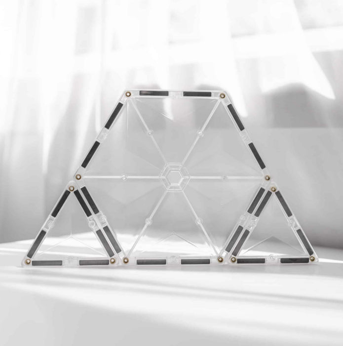  Connetix Clear Starter Pack 34 Peças - Connetix Tiles 