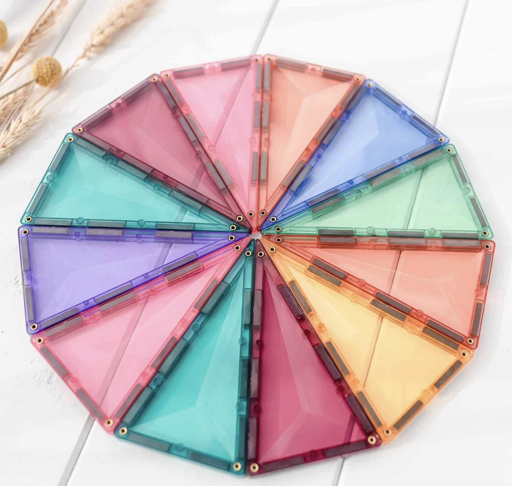  Connetix Pastel Geometry Pack 40 Peças - Connetix Tiles 