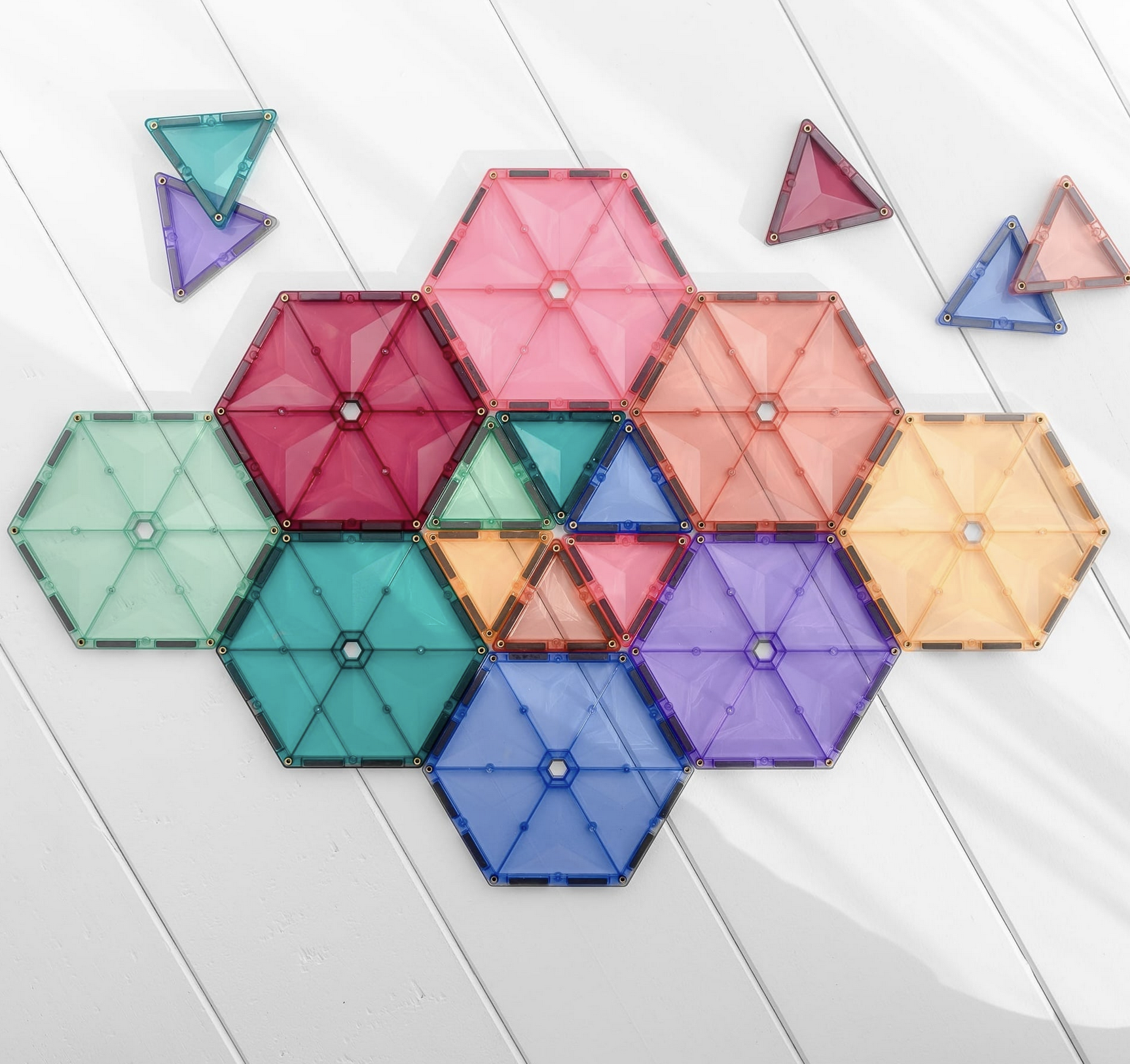  Connetix Pastel Geometry Pack 40 Peças - Connetix Tiles 