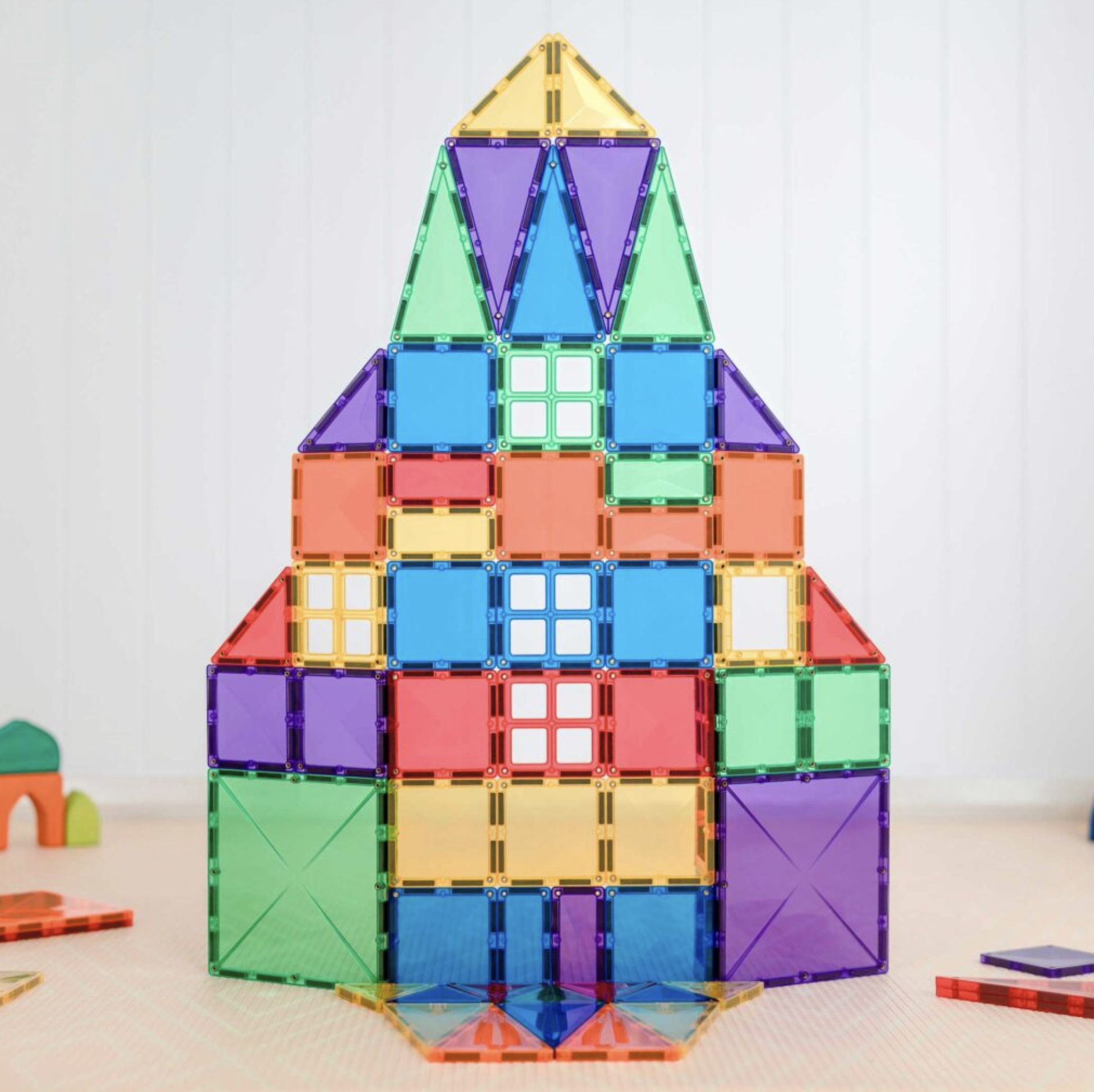  Connetix Rainbow Creative Pack 102 Peças - Connetix Tiles 