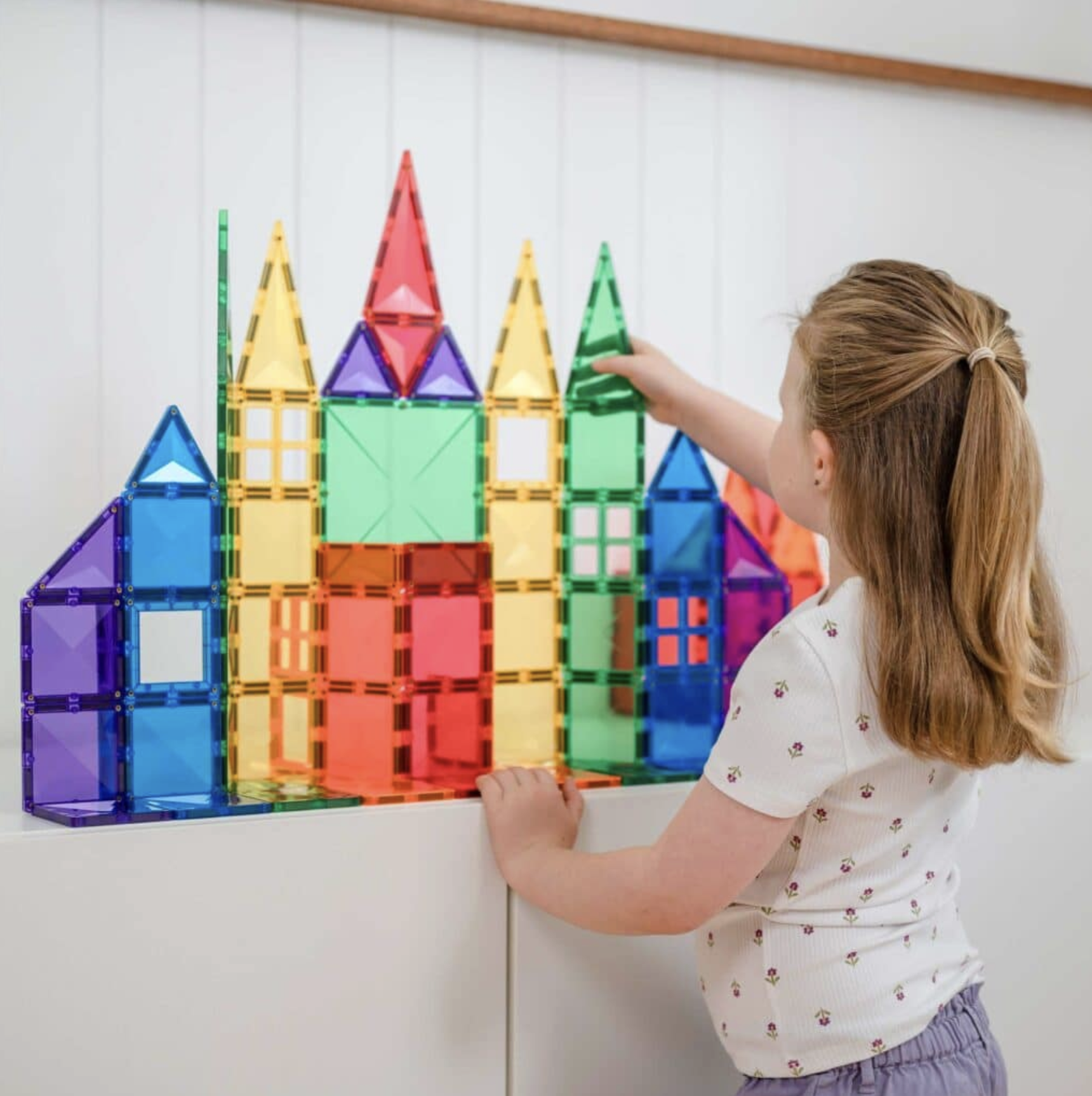  Connetix Rainbow Creative Pack 102 Peças - Connetix Tiles 