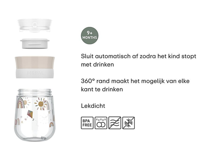  Copo 360º Arco-Íris 300 ml - Mepal 