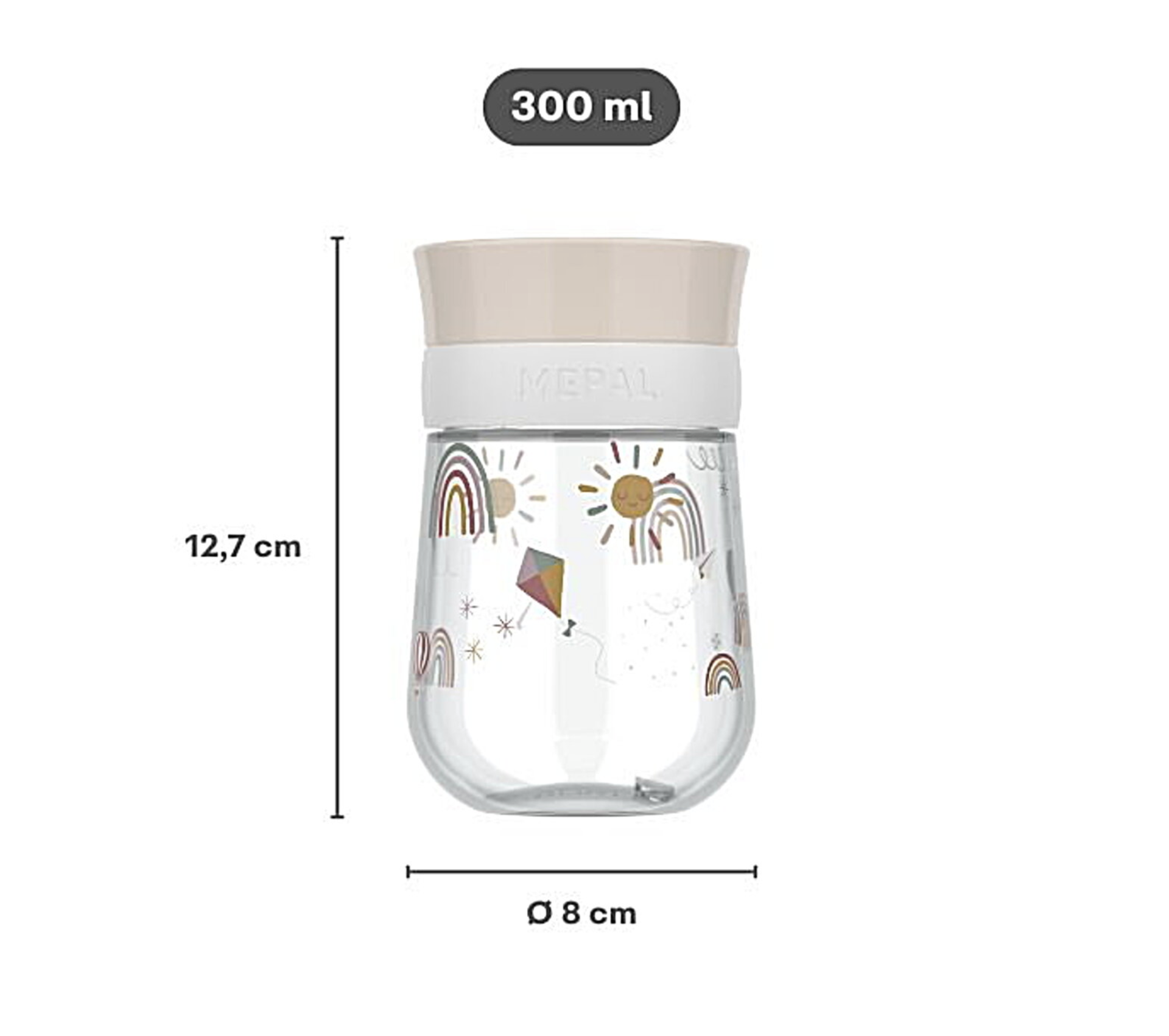  Copo 360º Arco-Íris 300 ml - Mepal 