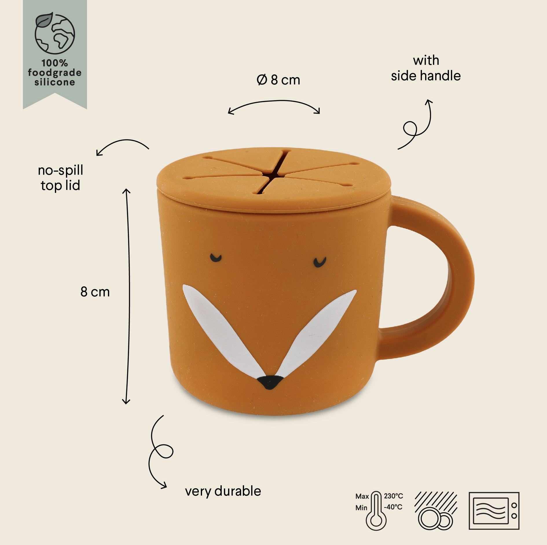  Copo de Silicone para Snacks Mr. Fox - Trixie 