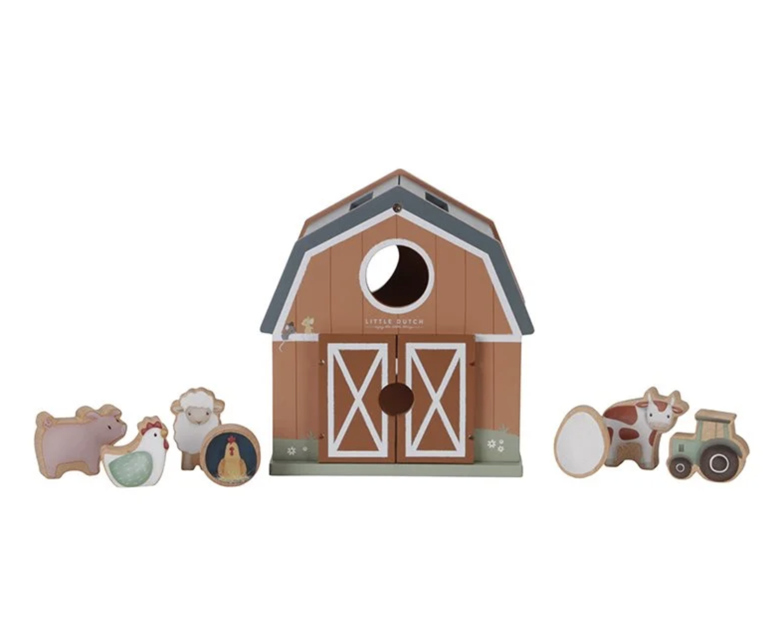  Cubo de Encaixe Celeiro Little Farm - Little Dutch 