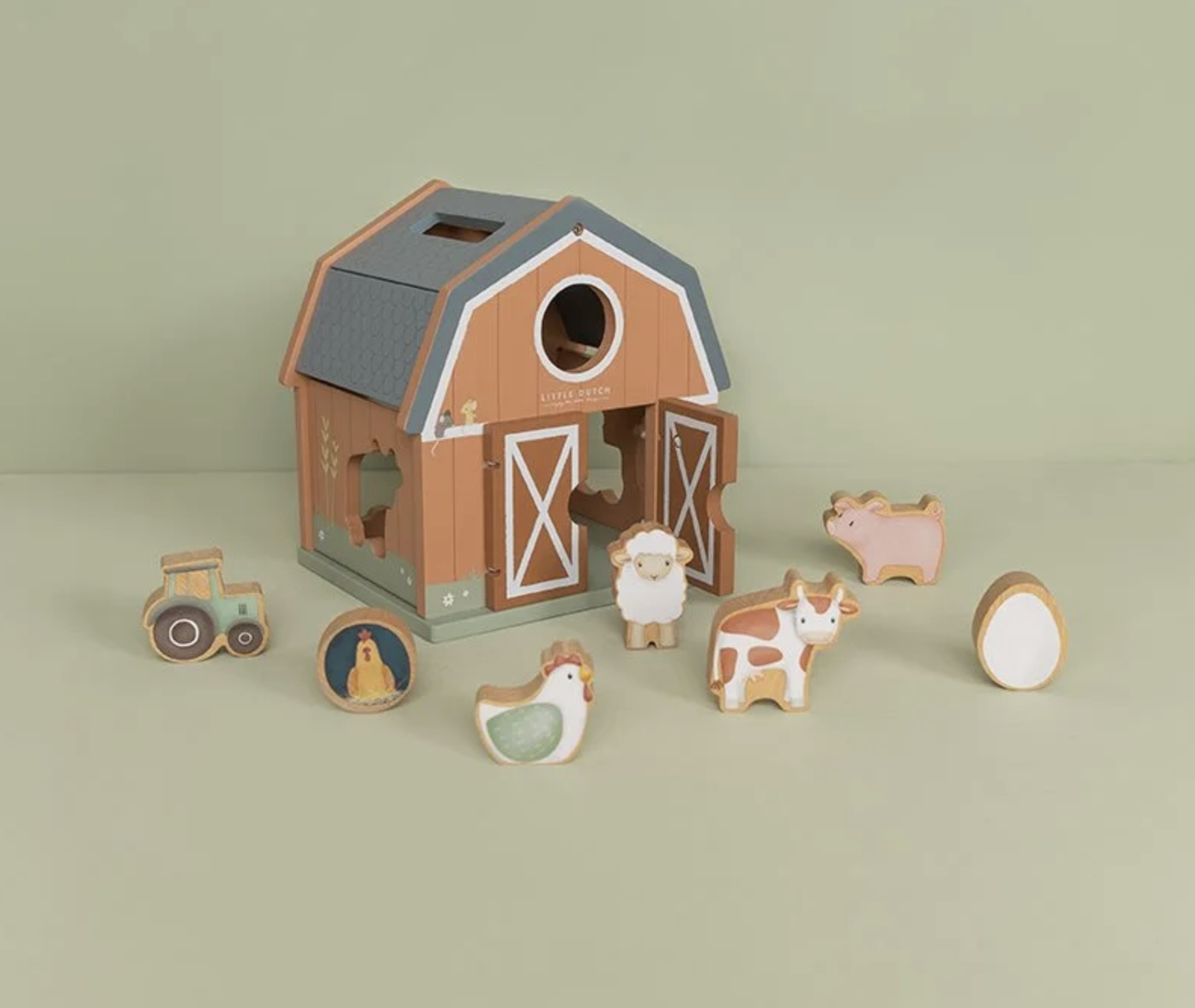  Cubo de Encaixe Celeiro Little Farm - Little Dutch 