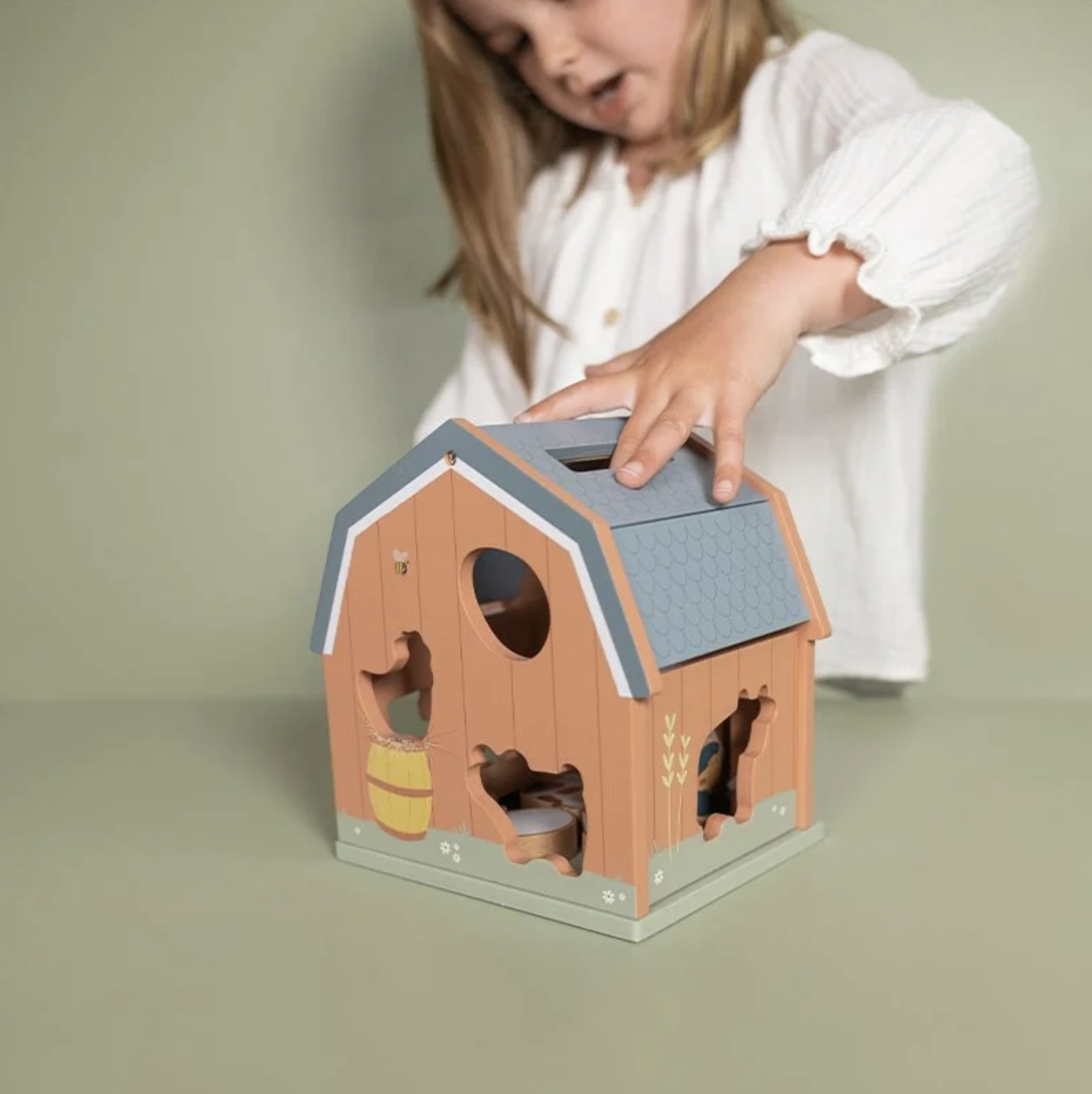  Cubo de Encaixe Celeiro Little Farm - Little Dutch 