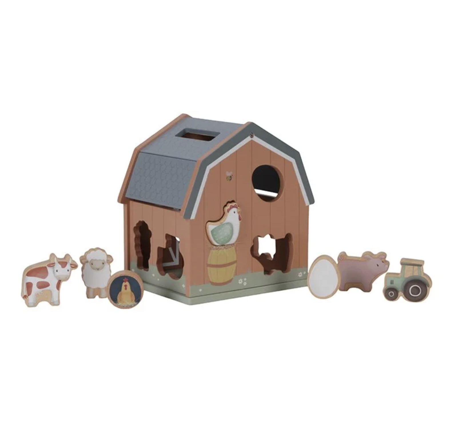  Cubo de Encaixe Celeiro Little Farm - Little Dutch 