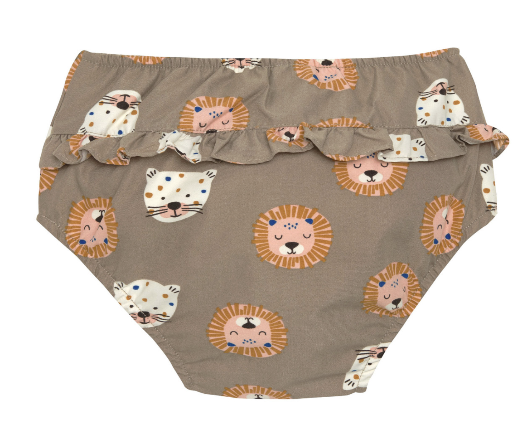  Fralda de Banho Girl Proteção UV 50+ Wild Cats Choco - Lassig 