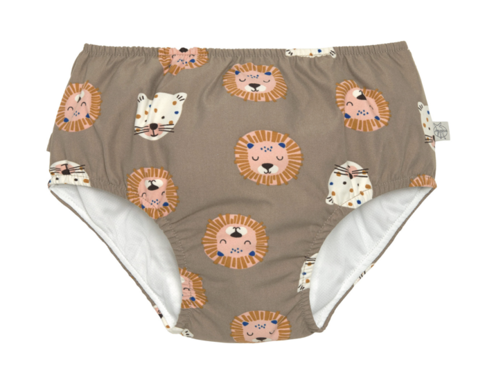  Fralda de Banho Girl Proteção UV 50+ Wild Cats Choco - Lassig 