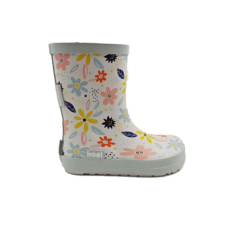  Galochas Barefoot Wellie Bare Multi White Flowers - Koel 