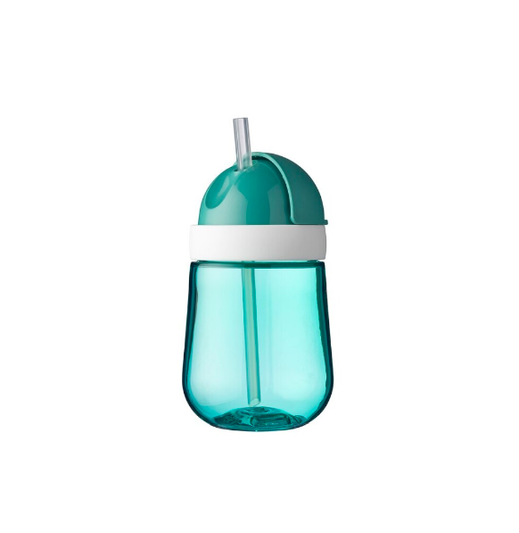  Garrafa / Copo com Palhinha 300ml Turquesa - Mepal 