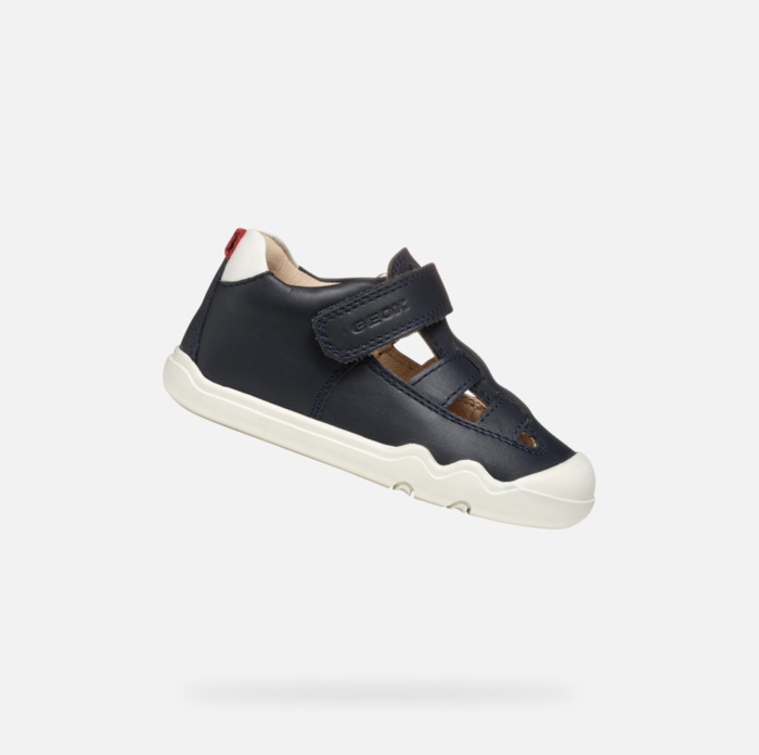 Geox Barefoot Steppieup Baby Navy/White