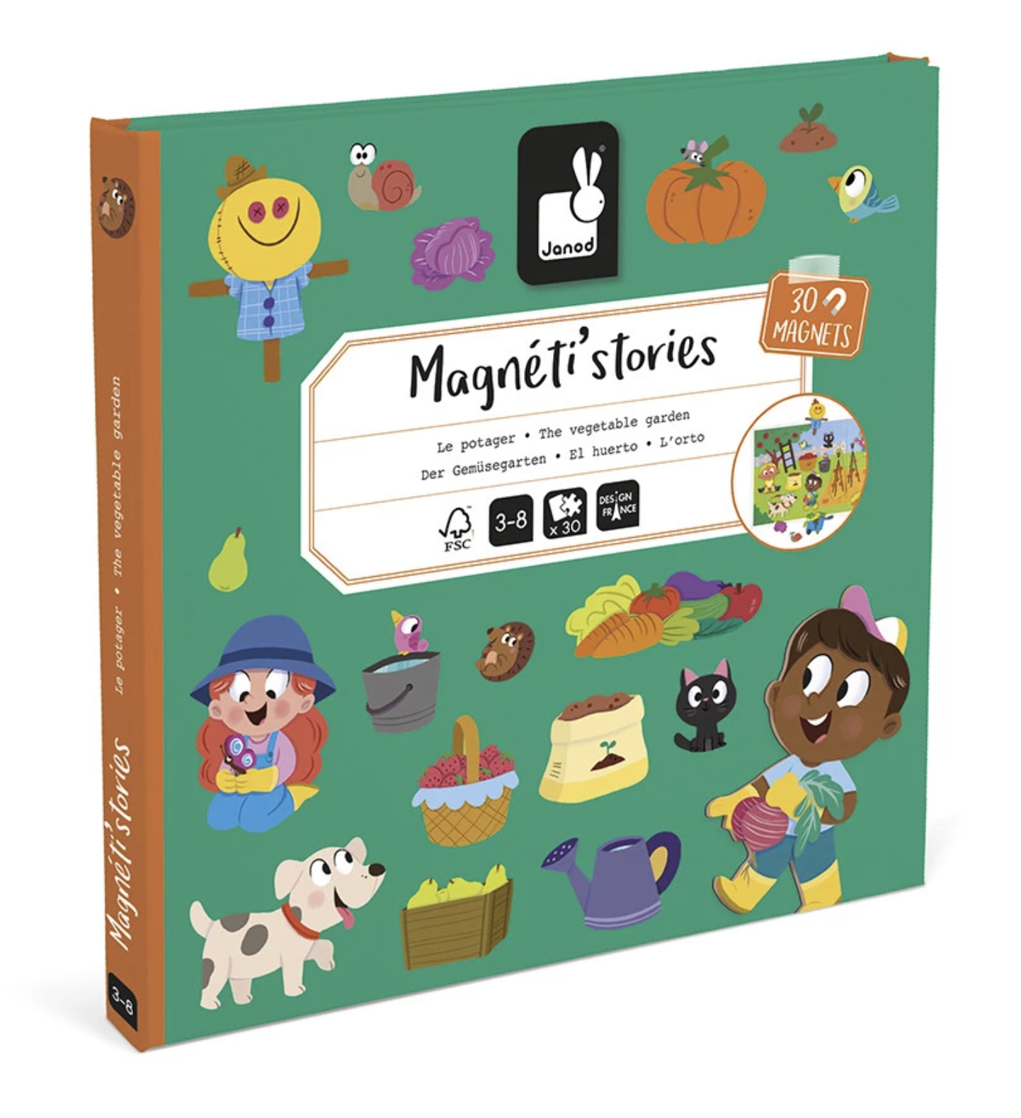  Magnetic Stories The Vegetable Garden - Janod 
