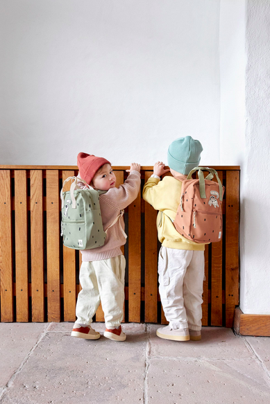  Mini Mochila Square Happy Prints Light Olive - Lassig 