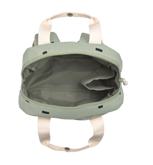  Mini Mochila Square Happy Prints Light Olive - Lassig 