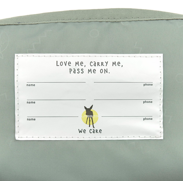  Mini Mochila Square Happy Prints Light Olive - Lassig 