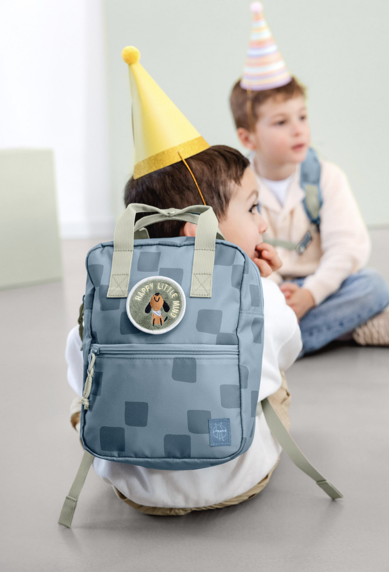  Mini Mochila Square Pattern Party Blue - Lassig 