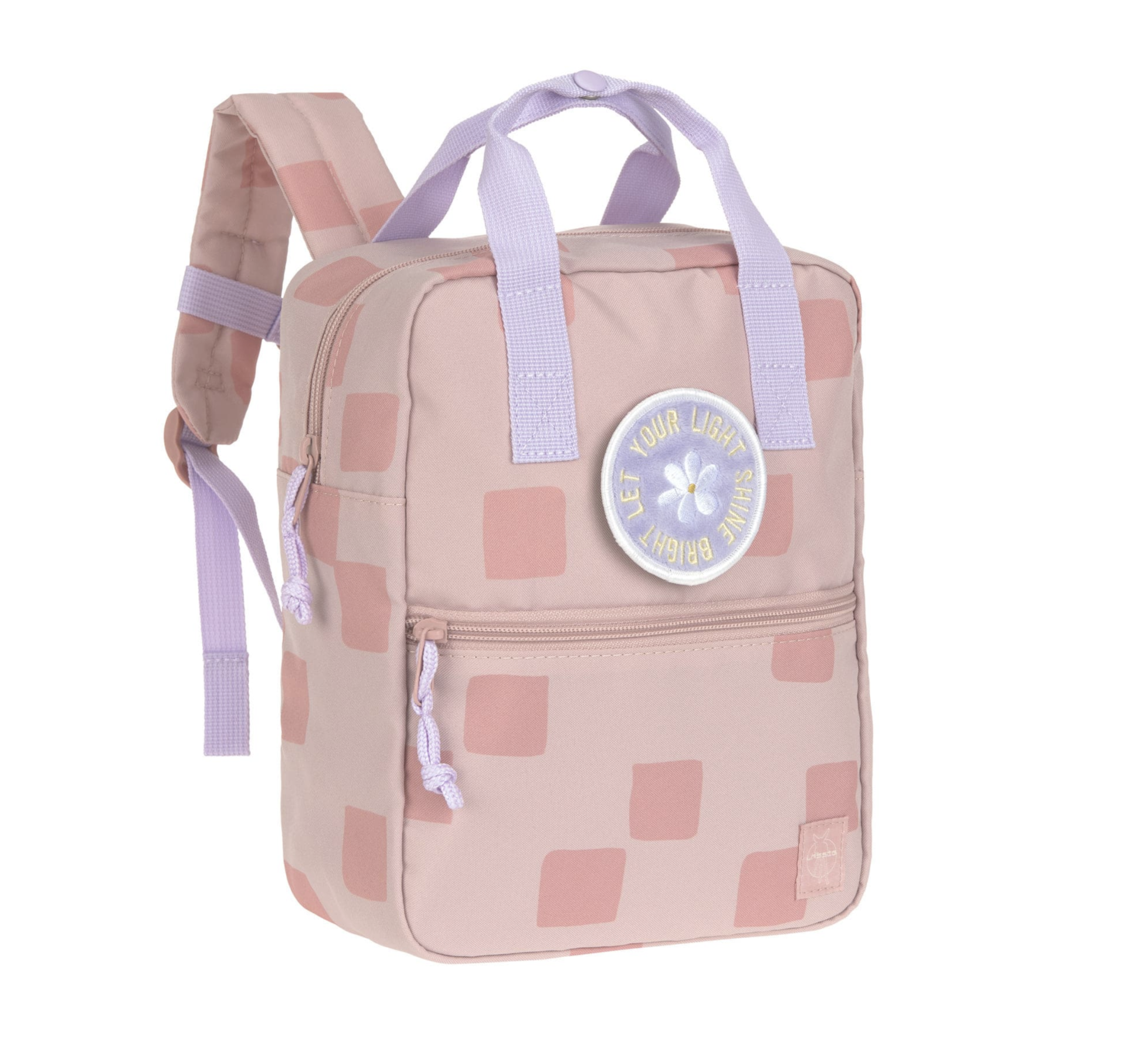  Mini Mochila Square Pattern Party Rose - Lassig 