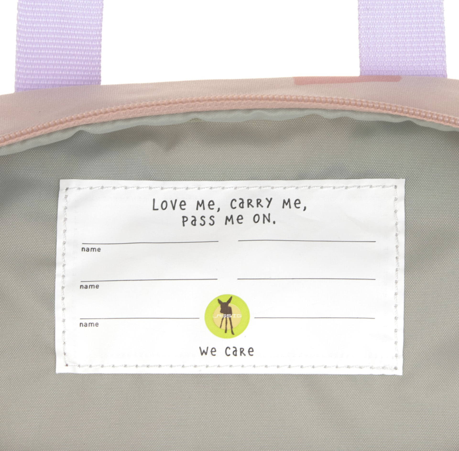  Mini Mochila Square Pattern Party Rose - Lassig 