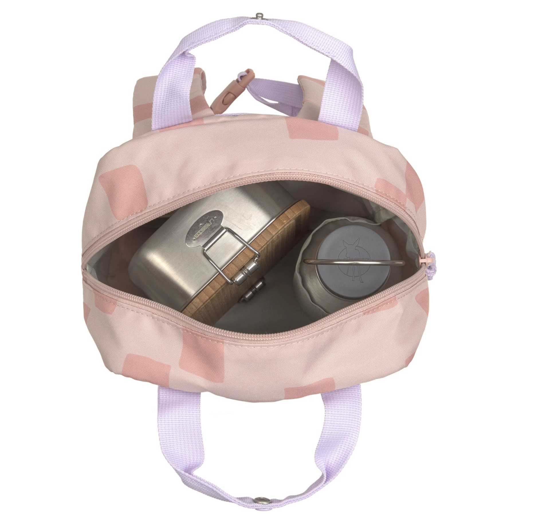  Mini Mochila Square Pattern Party Rose - Lassig 