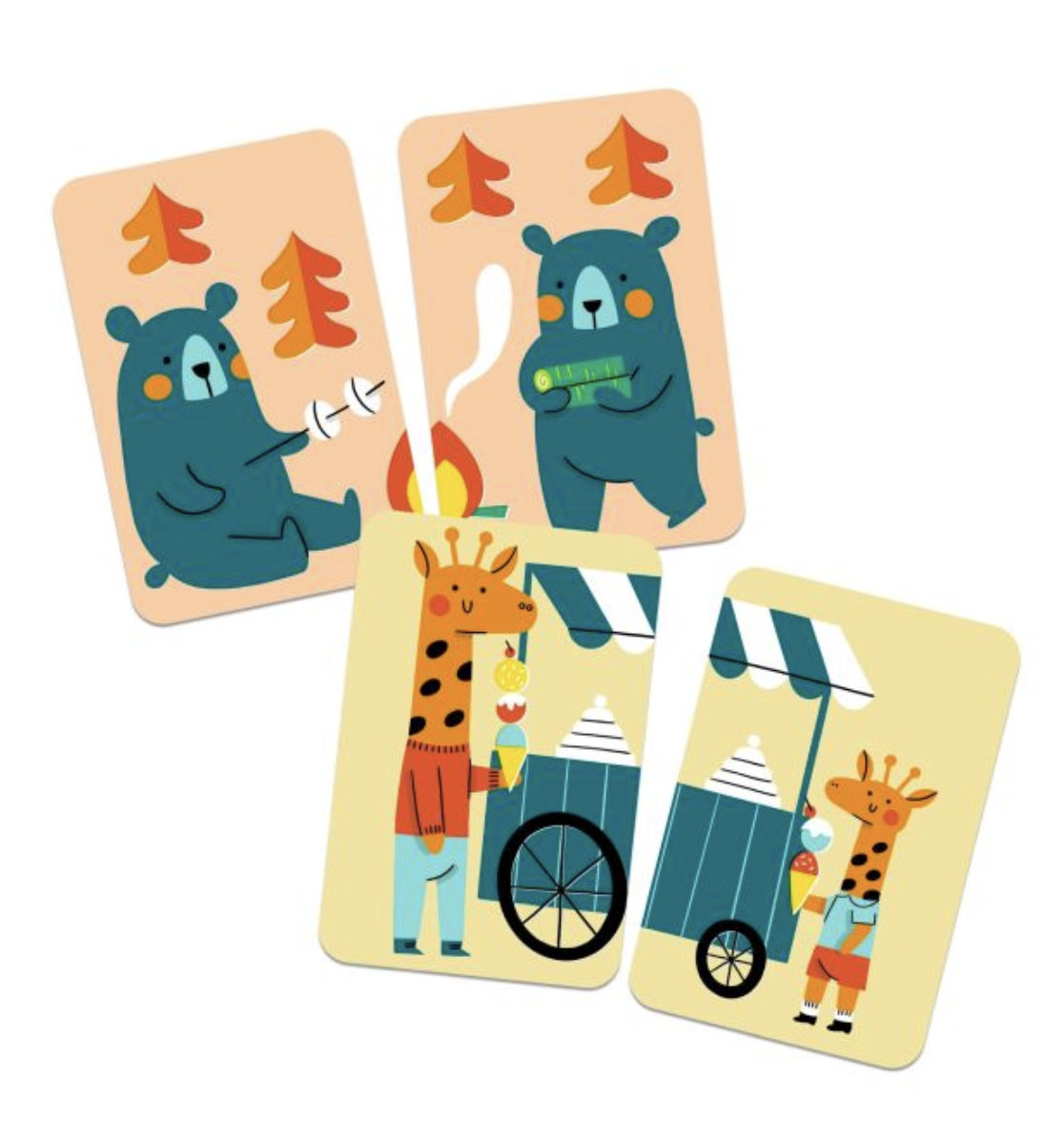 Misti'Loup Jogo de Cartas para Formar Pares - Djeco 1