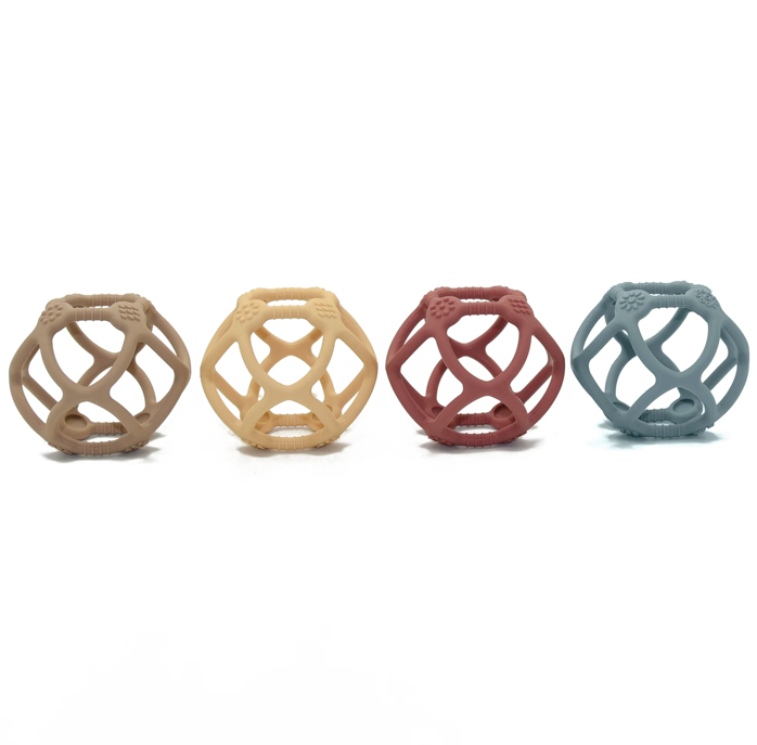  Mordedor de Silicone Ball Mahogany Rose - Petit Monkey 