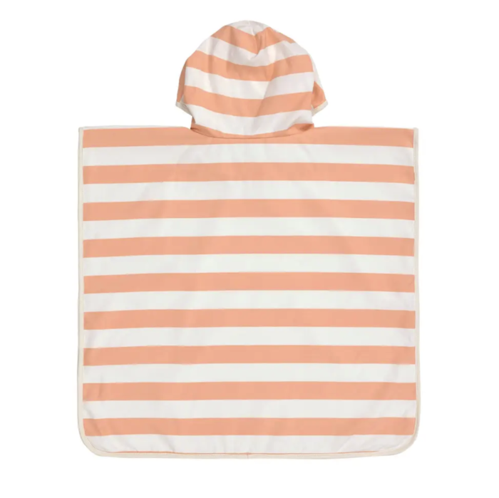  Poncho com Proteção UV 80+ Stripes Milk/Peach - Lassig 