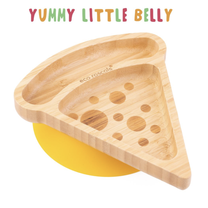  Prato de Bambu Pizza Amarelo - EcoRascals 