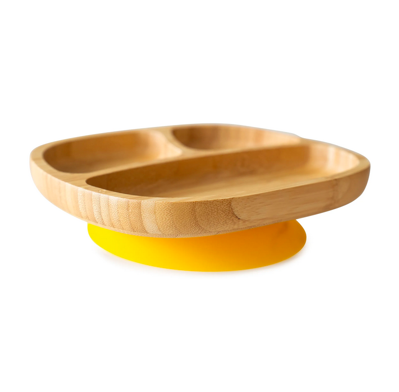  Prato de Bambu Toddler Amarelo - EcoRascals 
