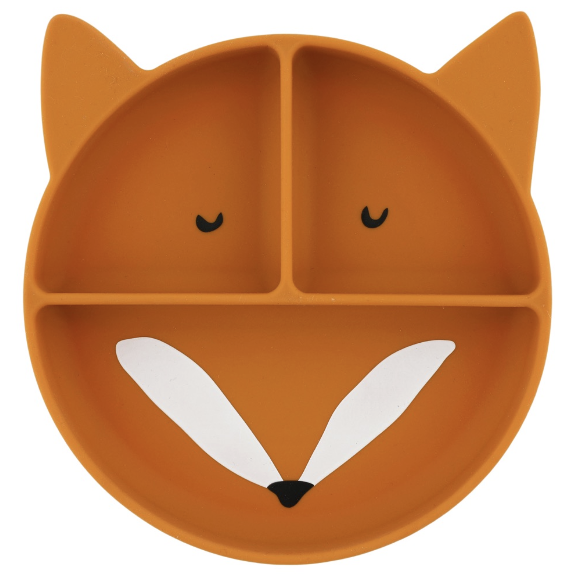  Prato de Silicone 3 Divisões e Ventosa Mr. Fox- Trixie 