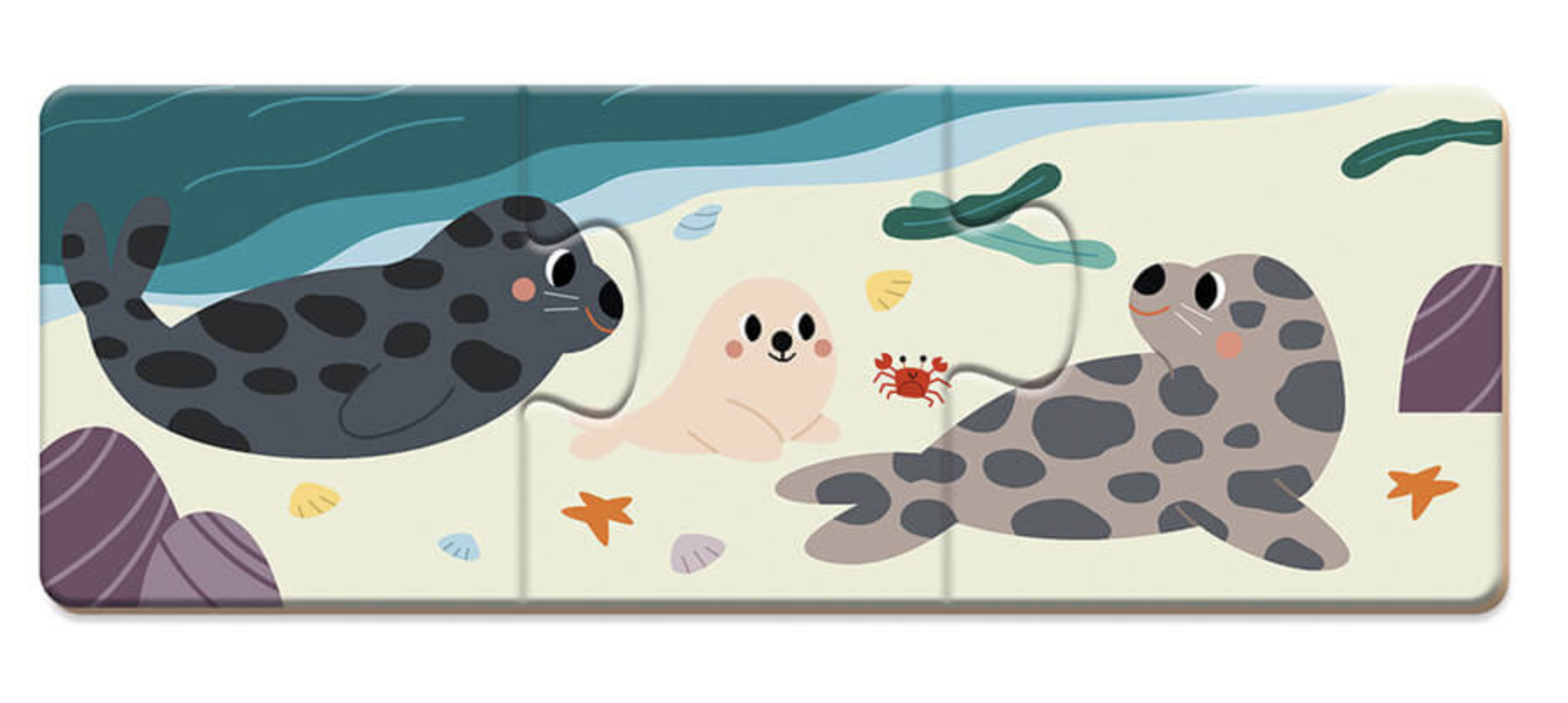  Puzzle de Associação Animais - Janod 