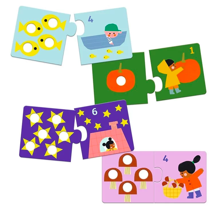 Puzzle Duo Primeiros Números - Djeco