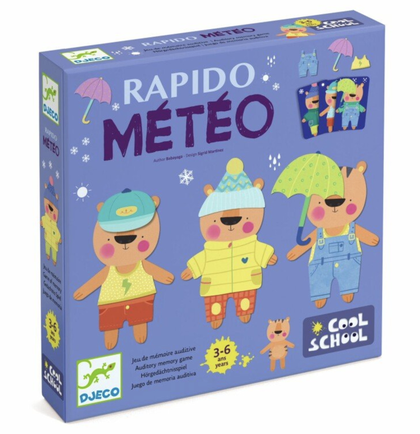 Rapido Meteo Jogo de Memória Auditiva - Djeco 