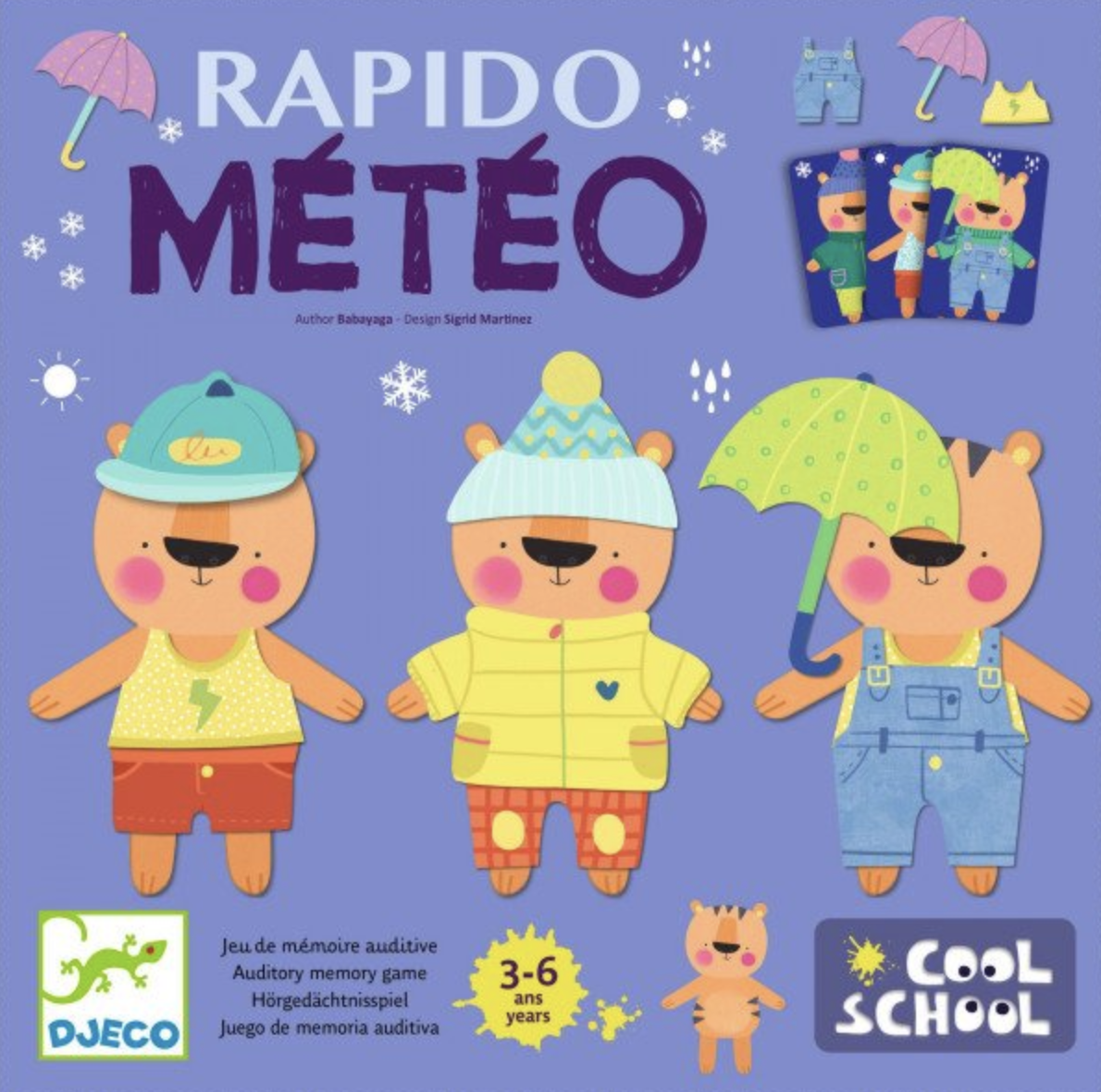 Rapido Meteo Jogo de Memória Auditiva - Djeco 