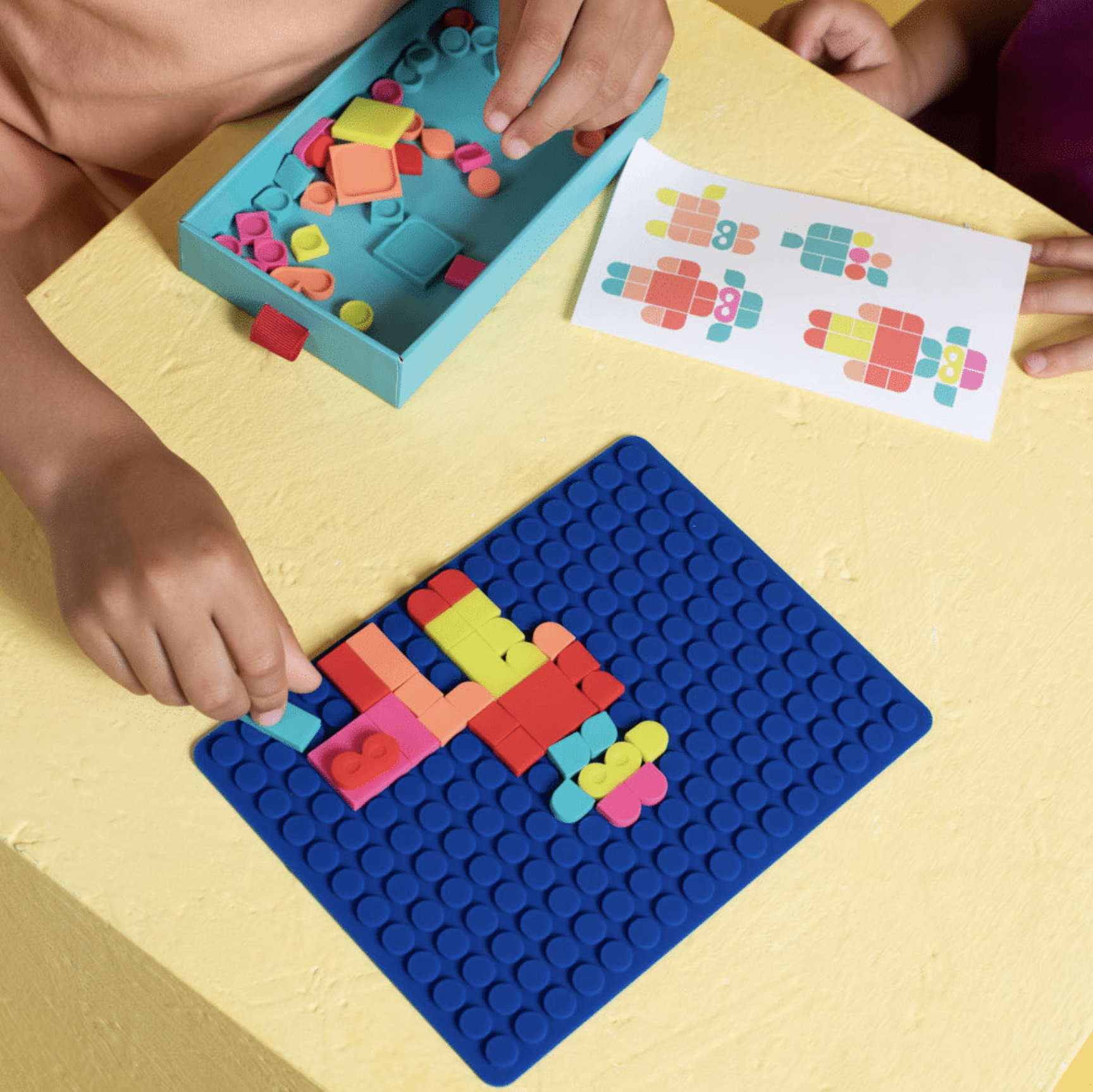  Silipop Mosaico Criativo com Pinos Pop-On Blue - Super Petit 